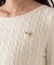 チャーム付きミニケーブルニット  25AW