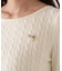 チャーム付きミニケーブルニット  25AW