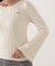 チャーム付きミニケーブルニット  25AW