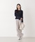 チャーム付きミニケーブルニット  25AW