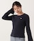 チャーム付きミニケーブルニット  25AW