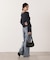 チャーム付きミニケーブルニット  25AW