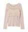 レイヤードキャミ付ニット 25AW