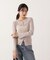 レイヤードキャミ付ニット 25AW