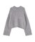 ウールブレンドスタンドカラー畔ニット 25AW