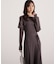 オフショルリブニットワンピース 25AW