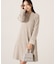 ウールブレンドラメ入りニットミニワンピース　25AW
