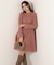 ウールブレンドラメ入りニットミニワンピース　25AW