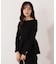 オフショルペプラムニットセット　25AW