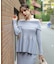 オフショルペプラムニットセット　25AW
