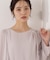 パール付きニュアンスネックブラウス 26SS