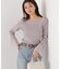 シアー切り替えスリーブニット　26SS