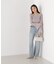 シアー切り替えスリーブニット　26SS