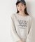 ＜ウォッシャブル＞〈a／mie〉ラグランロゴトップス　26SS