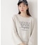 ＜ウォッシャブル＞〈a／mie〉ラグランロゴトップス　26SS