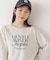 ＜ウォッシャブル＞〈a／mie〉ラグランロゴトップス　26SS