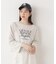 ＜ウォッシャブル＞〈a／mie〉ラグランロゴトップス　26SS