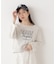 ＜ウォッシャブル＞〈a／mie〉ラグランロゴトップス　26SS
