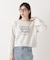 ＜ウォッシャブル＞〈a／mie〉ラグランロゴトップス　26SS