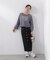 ＜ウォッシャブル＞〈a／mie〉ラグランロゴトップス　26SS