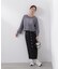 ＜ウォッシャブル＞〈a／mie〉ラグランロゴトップス　26SS