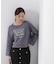 ＜ウォッシャブル＞〈a／mie〉ラグランロゴトップス　26SS