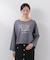 ＜ウォッシャブル＞〈a／mie〉ラグランロゴトップス　26SS