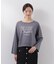 ＜ウォッシャブル＞〈a／mie〉ラグランロゴトップス　26SS