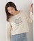 ＜ウォッシャブル＞〈a／mie〉ラグランロゴトップス　26SS