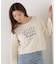 ＜ウォッシャブル＞〈a／mie〉ラグランロゴトップス　26SS
