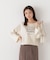 ＜ウォッシャブル＞〈a／mie〉ラグランロゴトップス　26SS