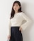 シアー切り替えボートネックニット　26SS