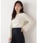 シアー切り替えボートネックニット　26SS
