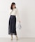 シアー切り替えボートネックニット　26SS