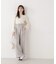 シアー切り替えボートネックニット　26SS