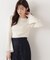 シアー切り替えボートネックニット　26SS