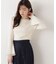 シアー切り替えボートネックニット　26SS