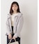 シアー切り替えボートネックニット　26SS