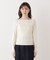 シアー切り替えボートネックニット　26SS