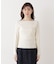 シアー切り替えボートネックニット　26SS