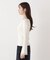 シアー切り替えボートネックニット　26SS