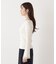 シアー切り替えボートネックニット　26SS
