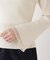 シアー切り替えボートネックニット　26SS