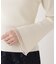 シアー切り替えボートネックニット　26SS