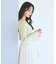 シアー切り替えボートネックニット　26SS