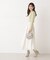 シアー切り替えボートネックニット　26SS