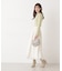 シアー切り替えボートネックニット　26SS