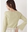 シアー切り替えボートネックニット　26SS