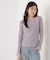 シアー切り替えボートネックニット　26SS