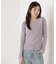 シアー切り替えボートネックニット　26SS